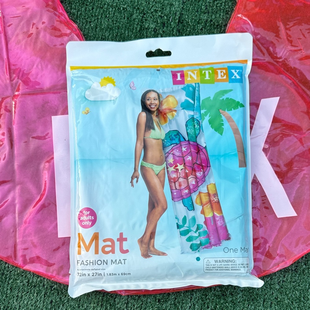 Intex Fashion Mat with Tropical Design